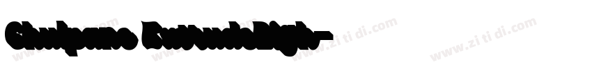 Chulpane ExtrudeRigh字体转换